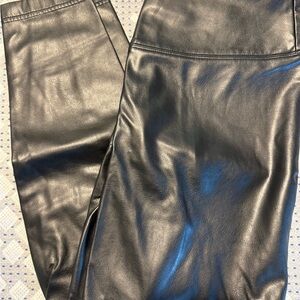 White House Black Market Black Leather Pants